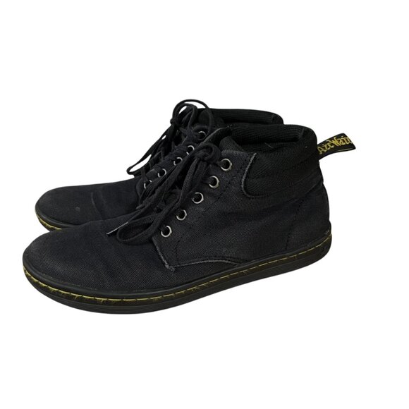 Dr. Martens Belmont Black Canvas Ankle Boots Size 7 - Picture 3 of 12